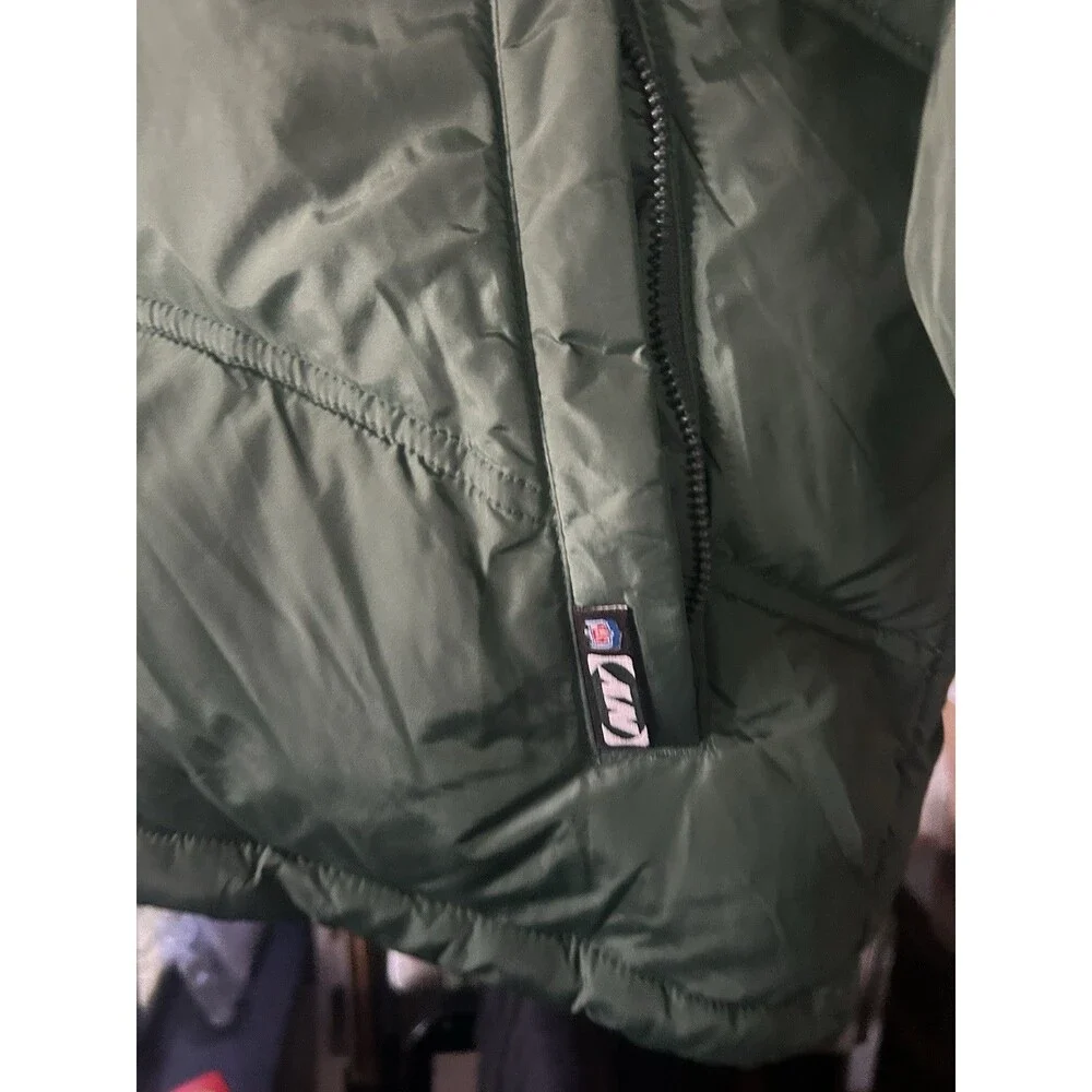 Reebok - New York Jets NFL On Field Puffer Jacket Mens M - Green - Coat